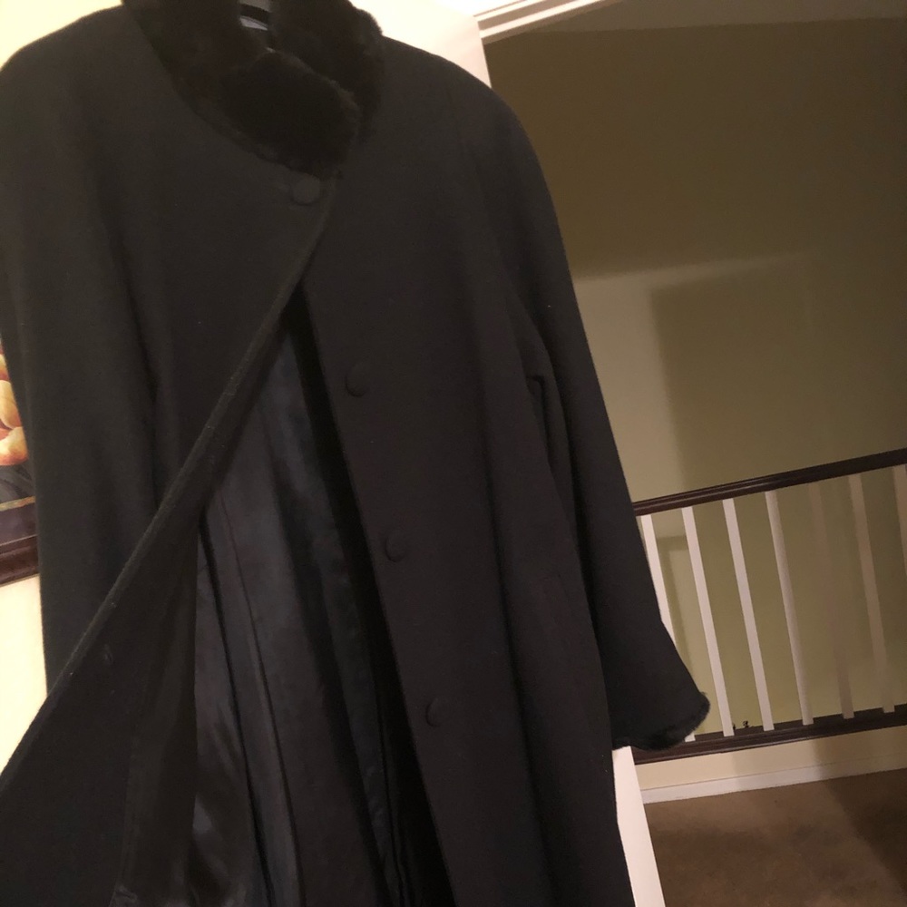 ✨❄️Black Full Length Dress Coat